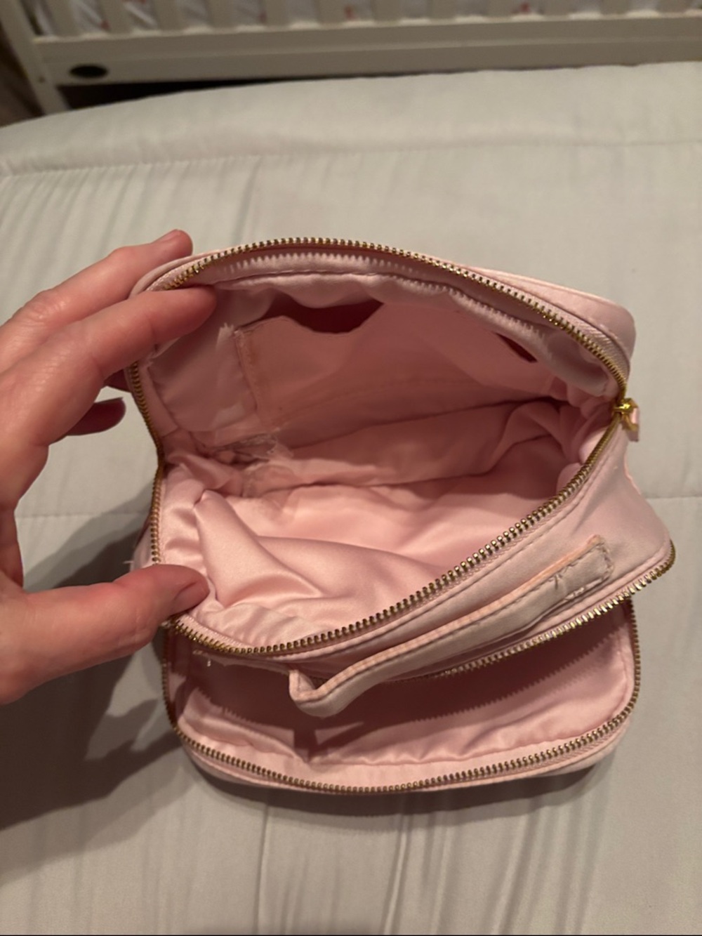 New Satin Light Pink Prada La Femme Cosmetic Case - Picture 8 of 10
